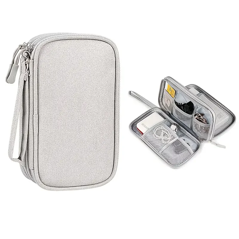 

Organizer Bag, Travel Cable Organizer, Waterproof Tech Accessories Pouch Bag For Hard Drivers/Cables/Phone/USB/SD Card/Powerbank