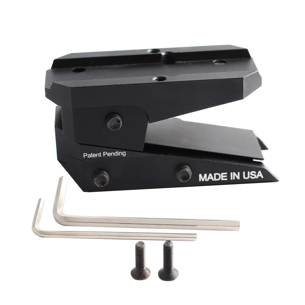 MAGORUI Höhenverstellbarer Slide Red Dot Adapter Riser Sight Mount Passend für T1 T2 /Aimpoint/MRO/RMR/Holosun