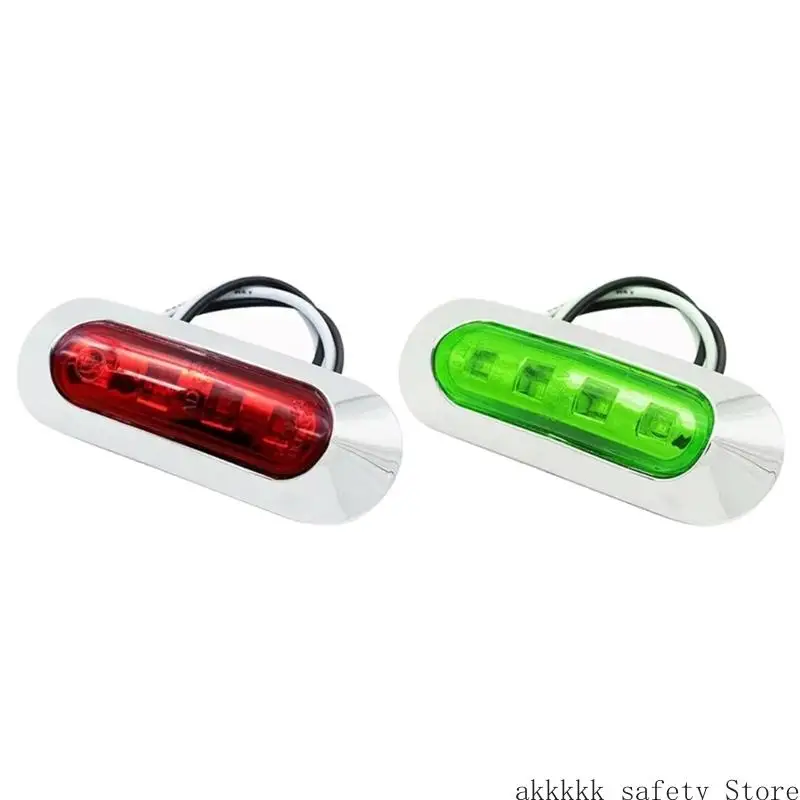 

XXFF 12V LED Marine Lamp Boat Navigation Light Saltwater Resistant Side Marker