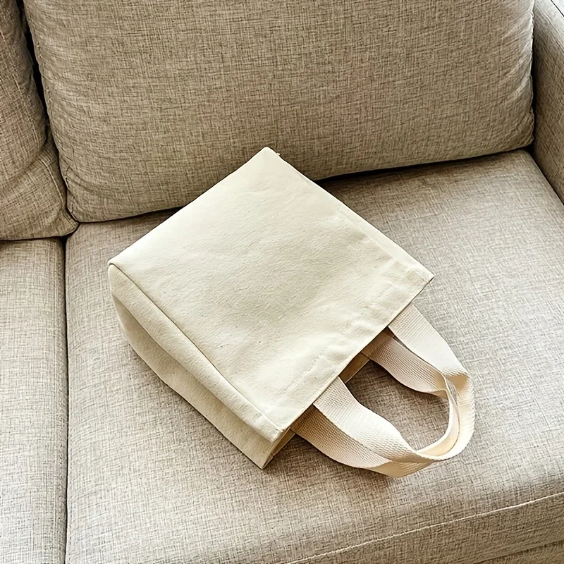 حقيبة يد نسائية كلاسيكية من ديزني ميكي مطبوعة برسوم كارتونية ذات سعة كبيرة حقيبة تسوق صغيرة من القماش للنساء