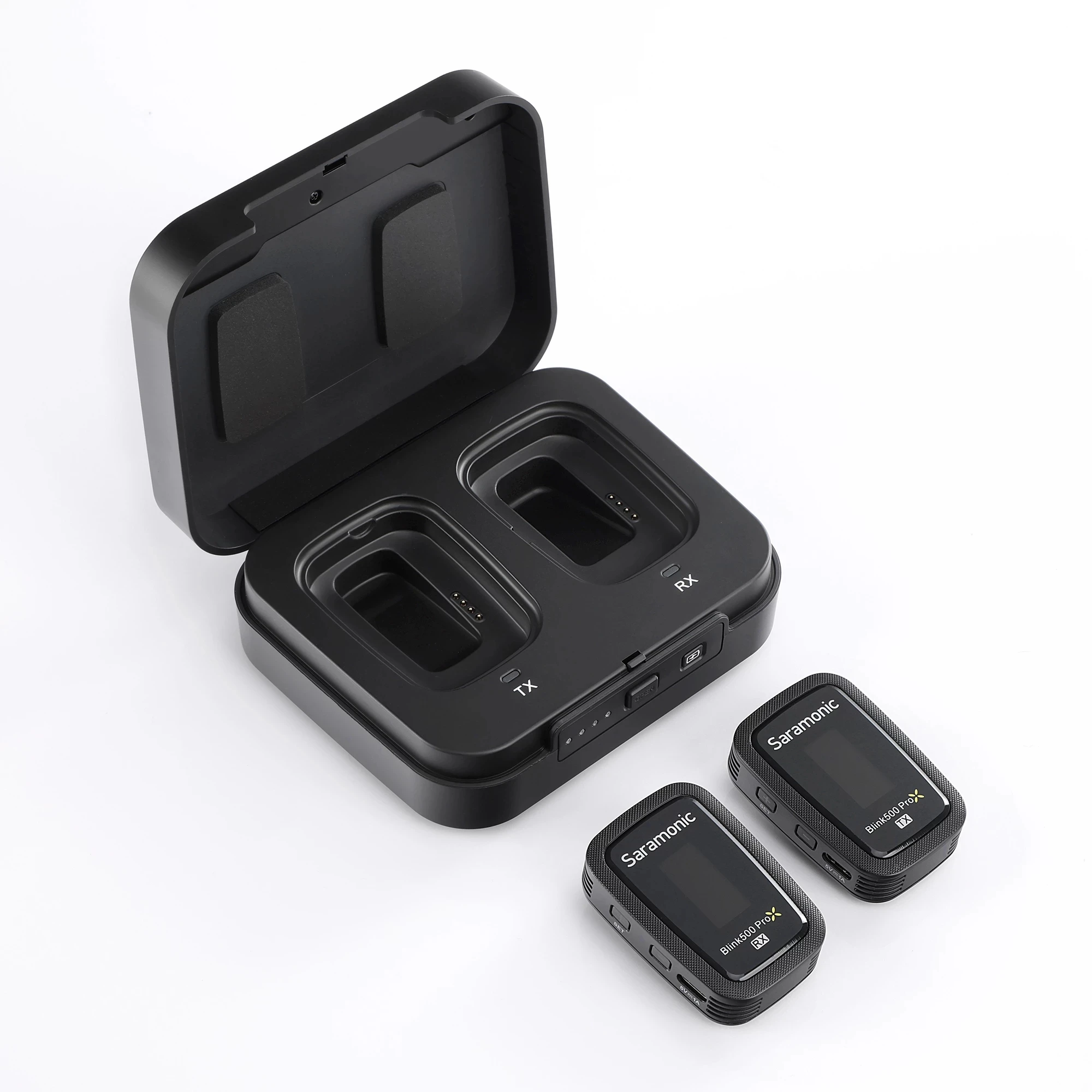 Saramonic Blink500 Pro X B1 B2 2.4G Wireless Lavalier Microphone System Kit Charging Box case Microphone for Camera Phone Video view 4