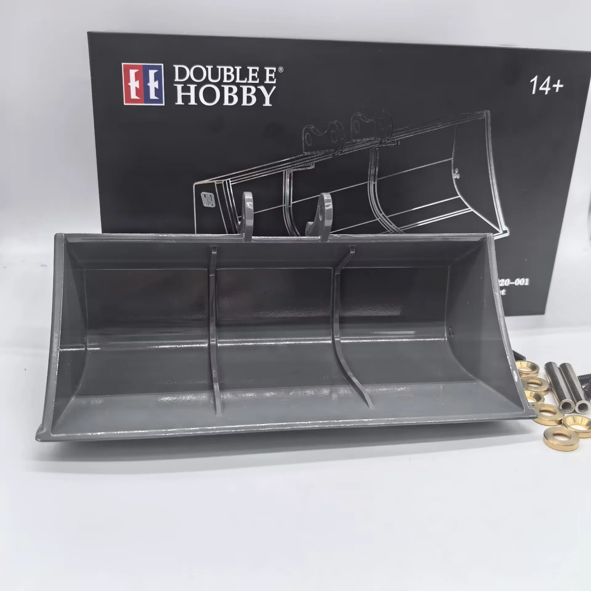 Double E EC160E Metal Quick Hitch Coupler/ Big Bucket/ Gripper/ Hammer for RC 1:14 E010 E111 Hydraulic Excavator Model