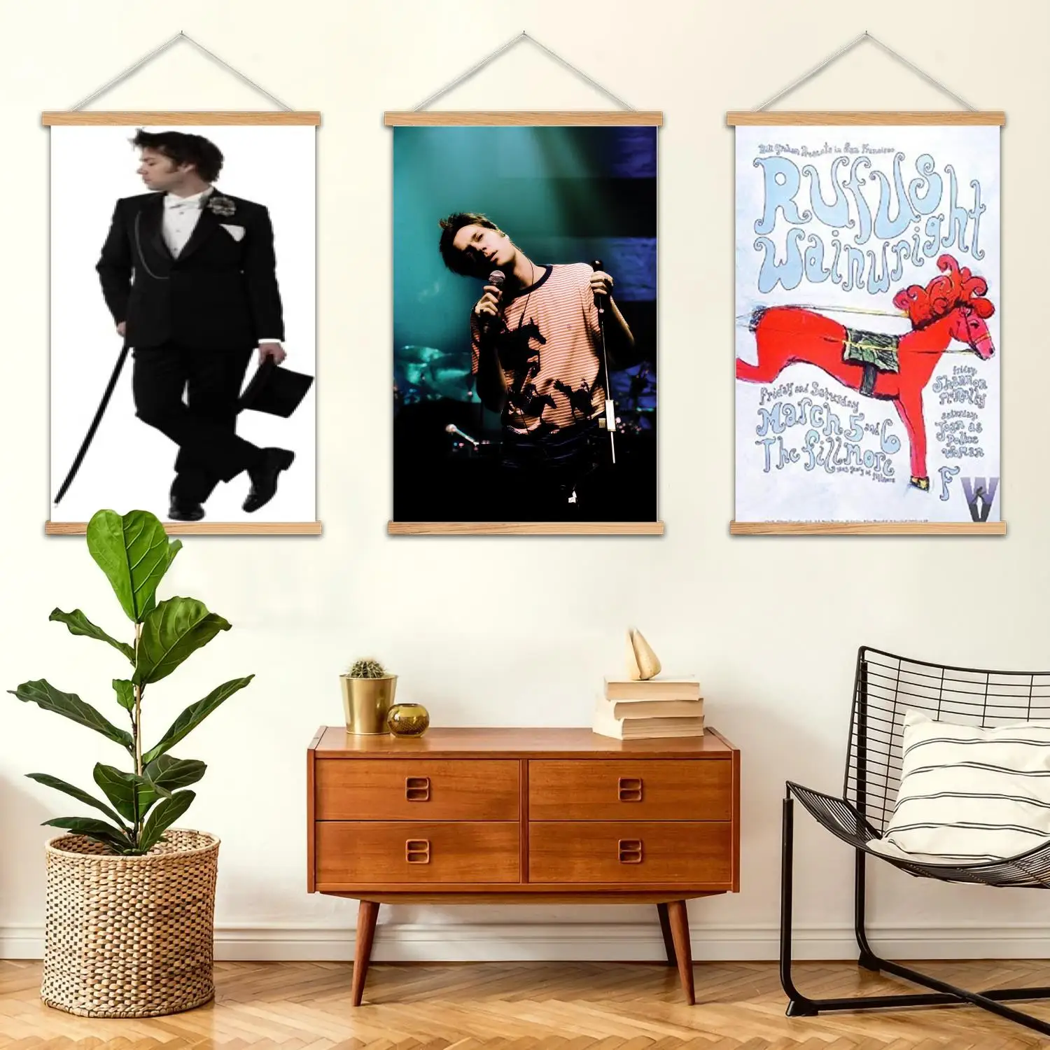 Rufus Wainwright Framed Wall Painting Canvas Art Poster and Wall Art  Modern Family Bedroom Decor Posters,Decorative painting