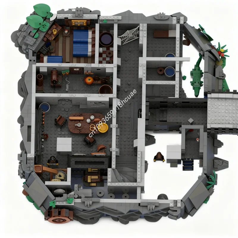 7824 elementy MOC Zamek Wolfpack Model Klocki Konstrukcyjne Zabawki Edukacyjne dla Dzieci DIY Architektura Klocki Prezent na Boże Narodzenie