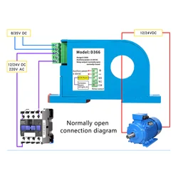 Embedded DC Current Sensing Switch Mutual Inductance Module Overload Protection Linkage Control Hall Sensor D360-50A D366-300A