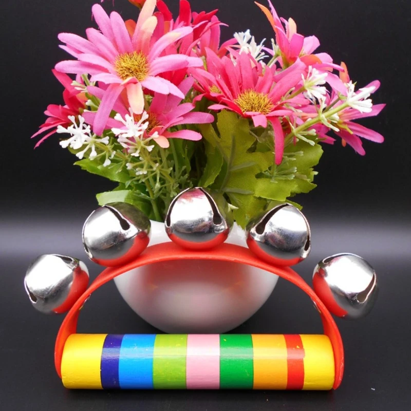 Orff Musical Instruments Wooden Baby Children\'s Educational Toys for Toddler Early Education Toys Color Semicircle Hand Bells