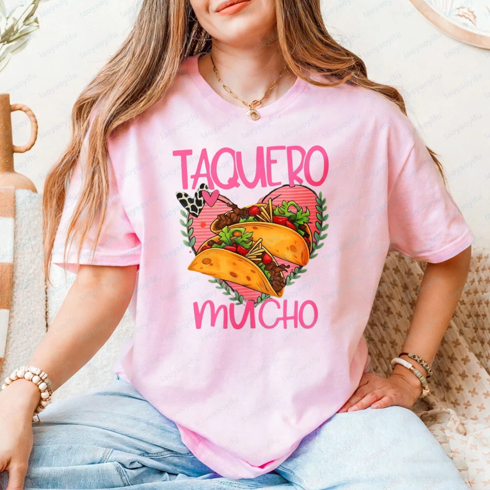 

Muscle Freaks Tacos Mexican Food Style T-Shirt Funny Tacos Graphic Casual Summer T-Shirt Men Woman Fashion Short-sleeve Tee Tops