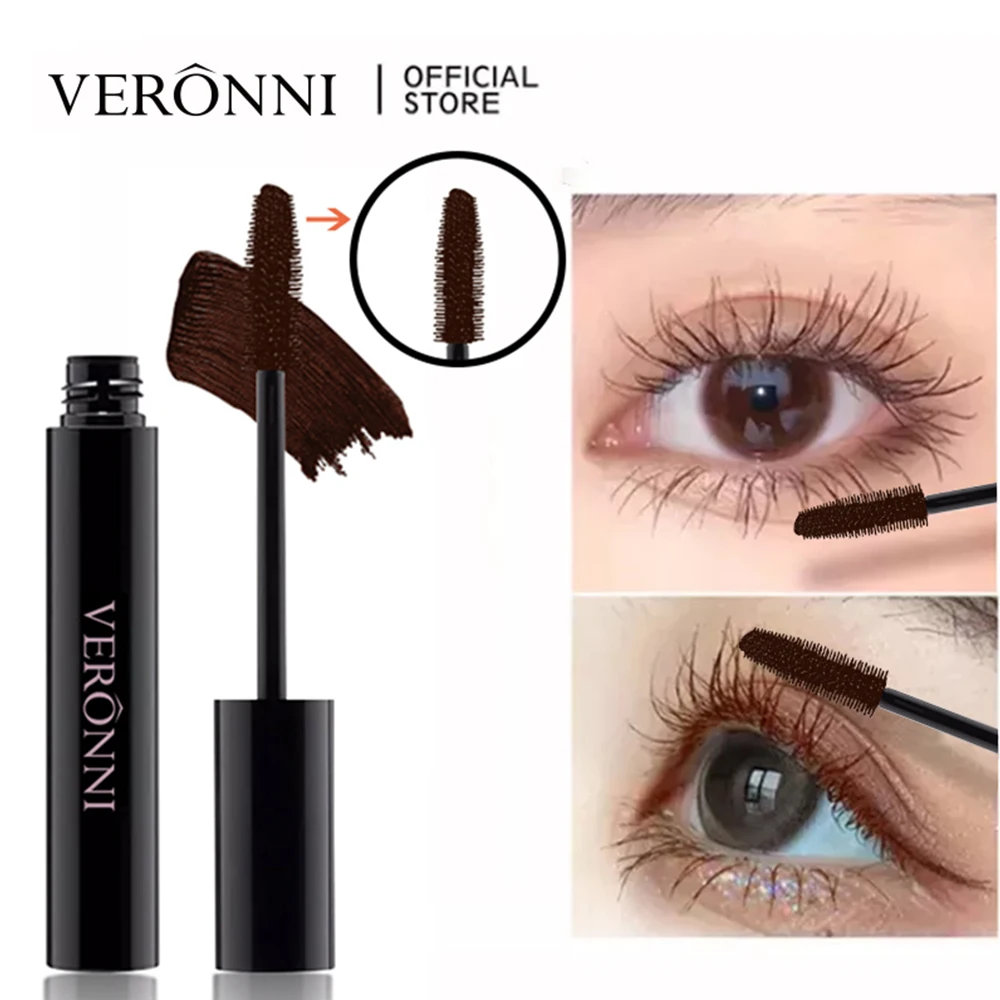 Veronni 3d Waterdichte Mascara Niet Klonteren Gemakkelijk Aan Te Brengen En Veegbestendig Volumineuze Mascara Langdurige Oogmake-Up Cosmetica