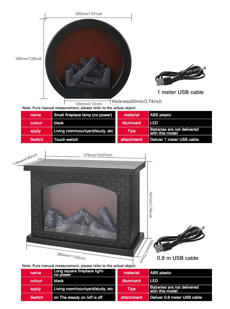 Lampe LED en Forme de Flamme de Noël, Luminaire Décoratif d'Niket d'Extérieur, Idéal pour une Cheminée, une Table, une Terrasse ou une Fenêtre