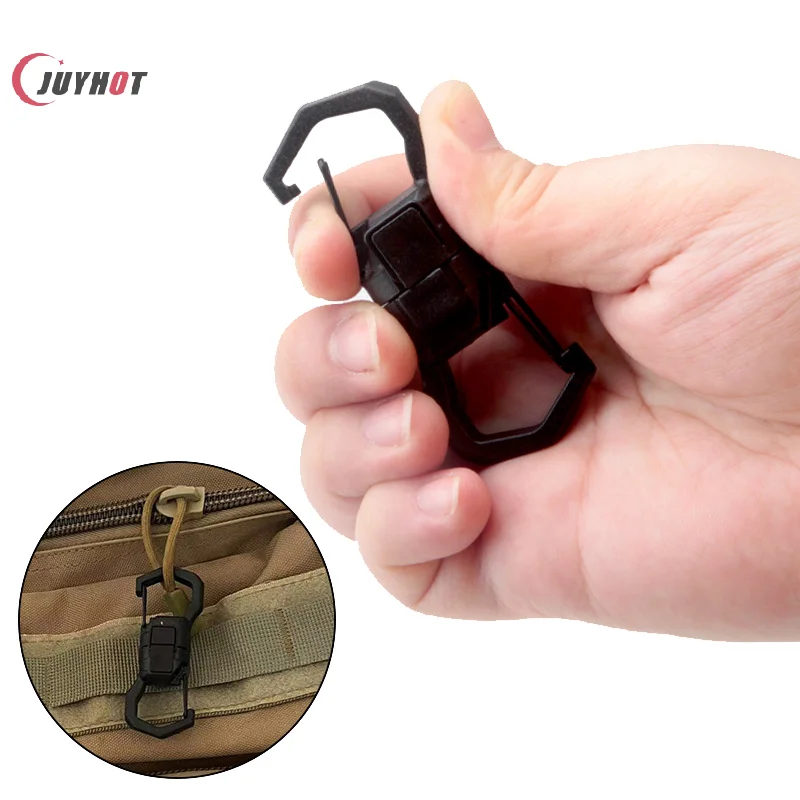 Multifunctional Portable Stainless Steel Tool Carabiner Tool Card Outdoor Survival Camping Accessories All In One