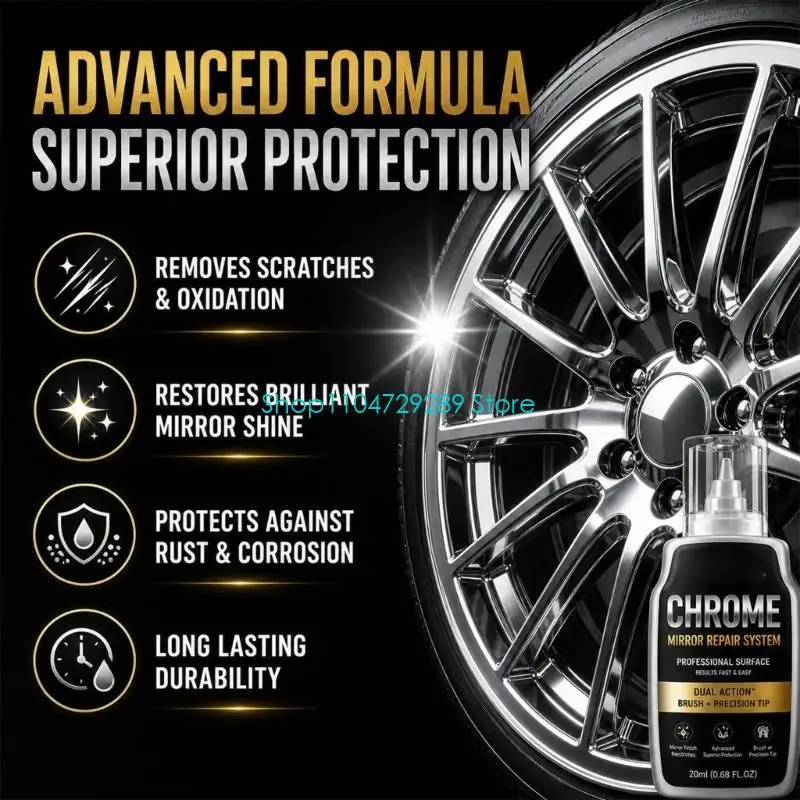 D8KE Metal Scratch Repair Pen 20 with Brush Tip for Trim Detail Care
