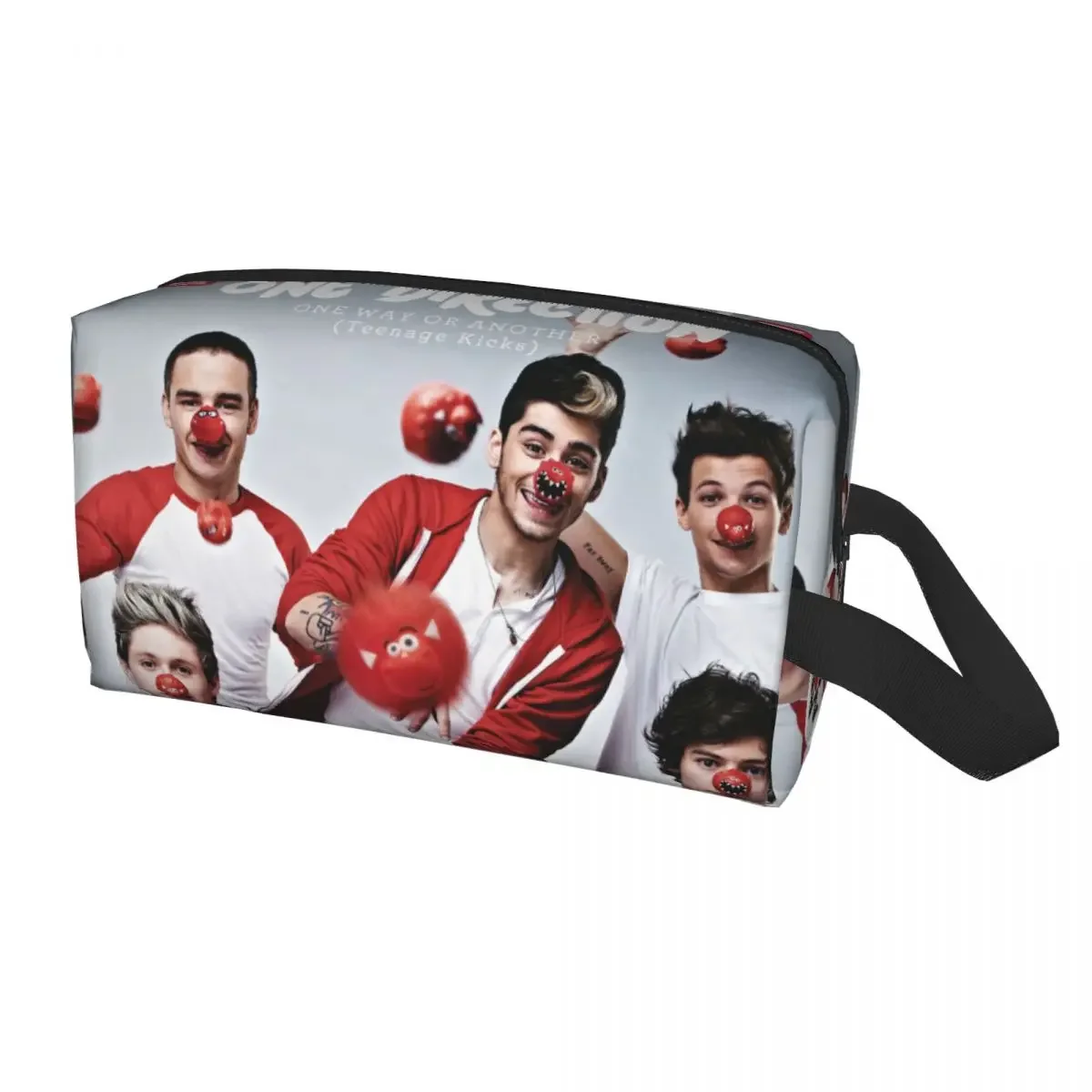 One Directions Tattoos Makeup Bag Women Travel Cosmetic Organizer Kawaii Irish Music Storage Toiletry Bags