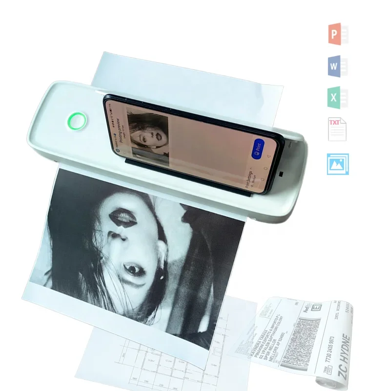 A4 210mm mobile thermal portable 8 inch wireless pos impresora portatil 80mm 58mm tsc receipt hand parking label mini printer