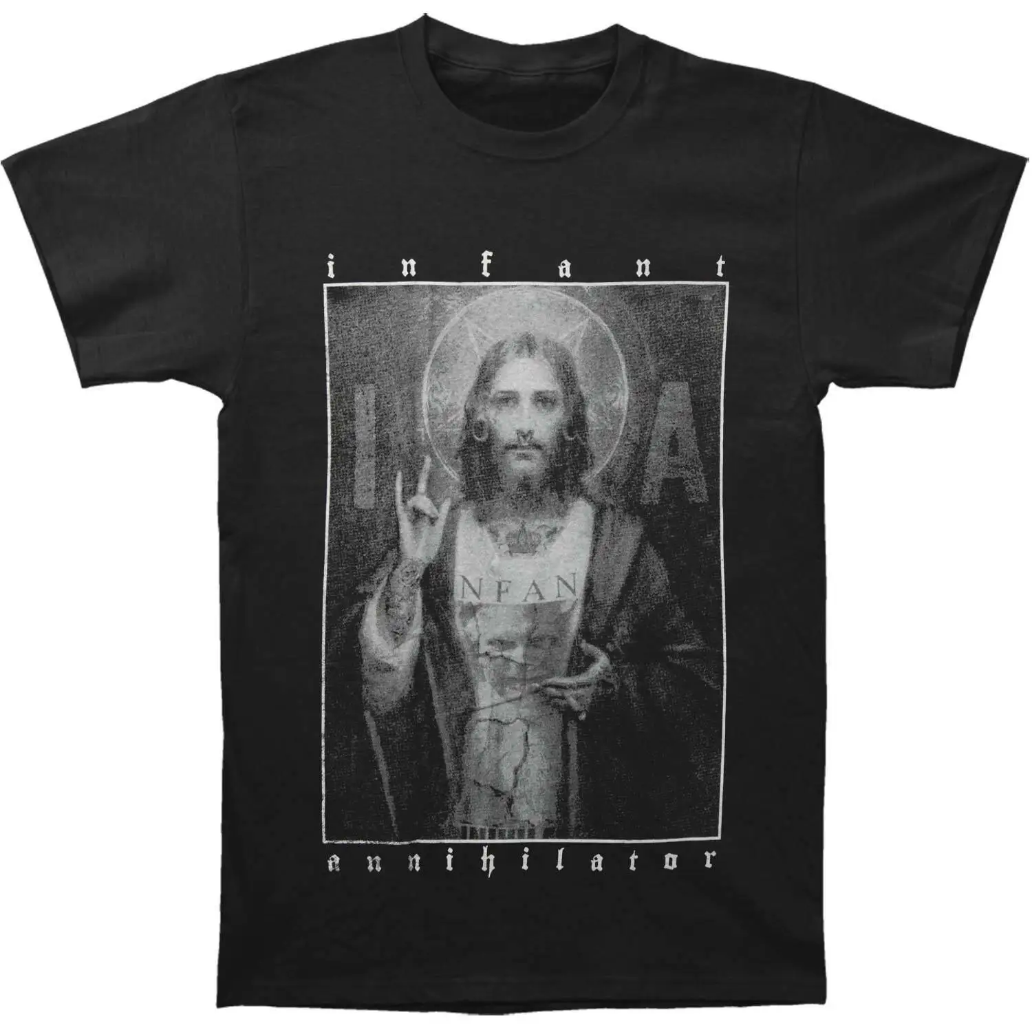 Men's Infant Annihilator Jesus T shirt XXX Large Black