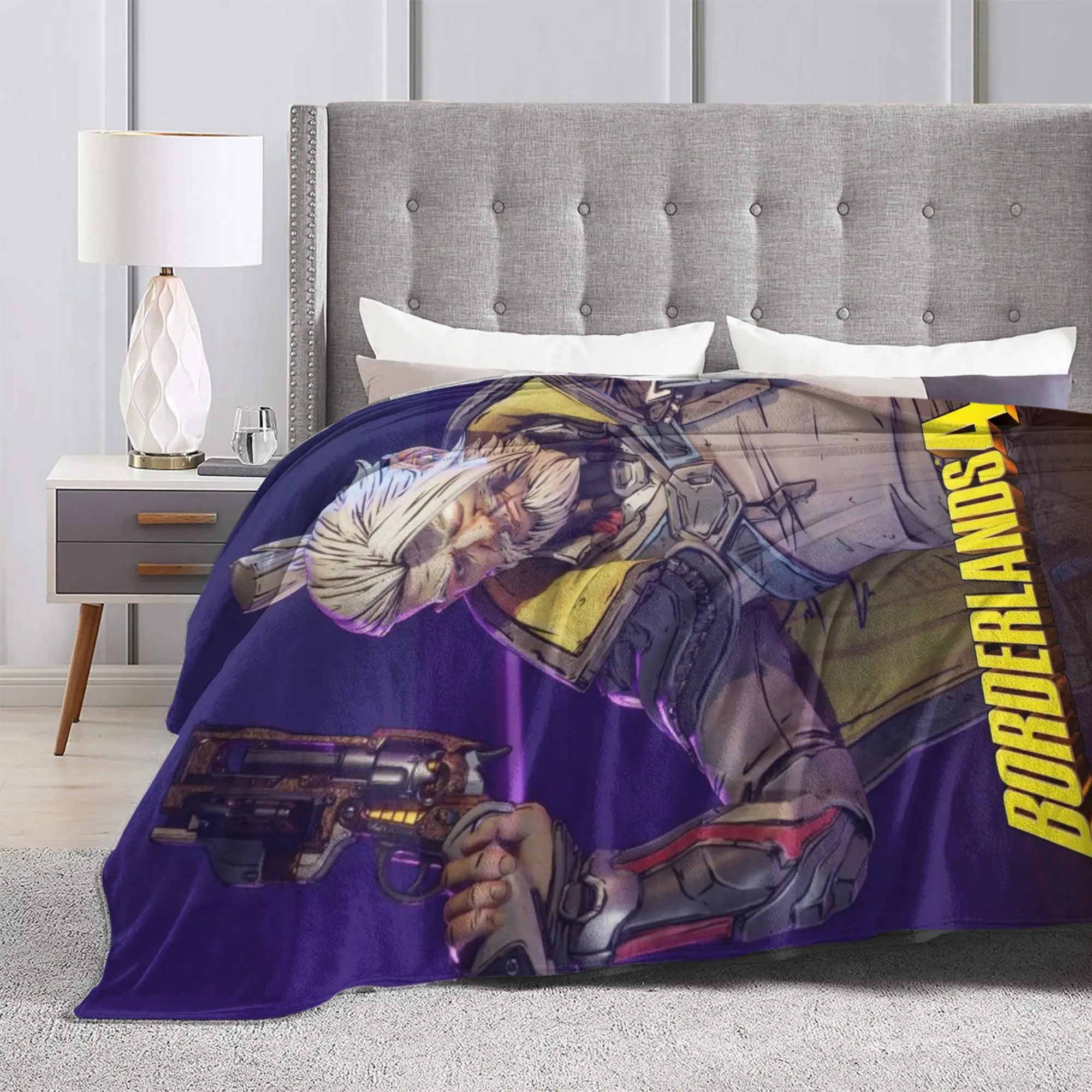 بطانيات Borderlands 4 Game Stuff، بطانيات رمي الصوف فائقة النعومة، مفرش سرير مريح