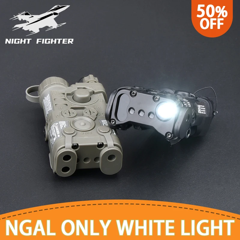 Airsoft Tacit Lighting NGAL Optical Nylon plastic battery case Whitelight Version NO Laser NO IR Hunting Flashlight Weapon