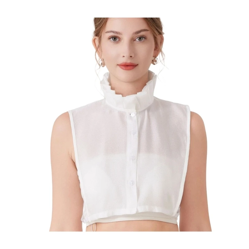 573B Feminine Detachable Lace Collar Elegant Design For Women Casual Office Wear Accessory
