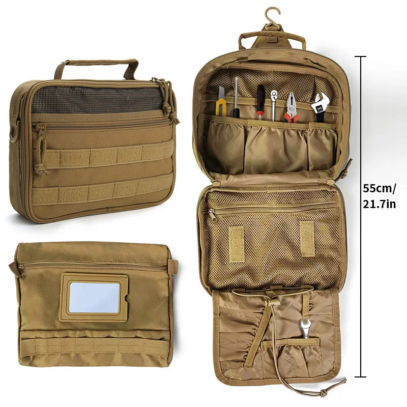 New Multifunctional Tool Bag Molle System Small Nylon Storage Tools Bag Portable Electrician Hardware Bag with Pocket Durable