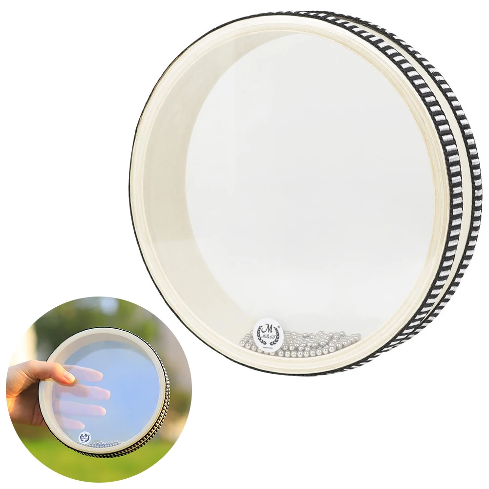 Ocean Drum Ocean Sound Effect Wave Bead Drum met stalen ballen Ocean Sea Drum Transparant voor kinderen jongens meisjes
