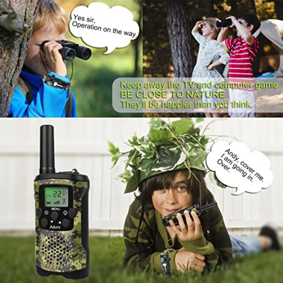 Walkie Talkies for 22 Channel 2 Way Radio iles Long Range Handheld Walkie Talkies Durable Toy Best Birthday Gifts for 6 Year Ol