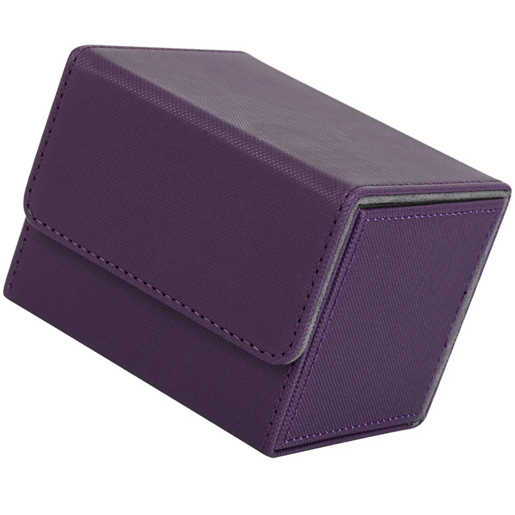 

PU Game Card Holder Decks Box Smooth Lining Scratch Free Easy Access Game Cards Storage ganizer Home Supplies