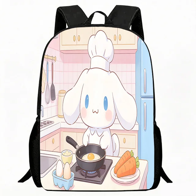 

Kids Bag Cute Puppy Chef Cooking In Pink Kitchen Print Backpack Kids Lightweight Breathable School Bag Adjustable Strap Large Ca