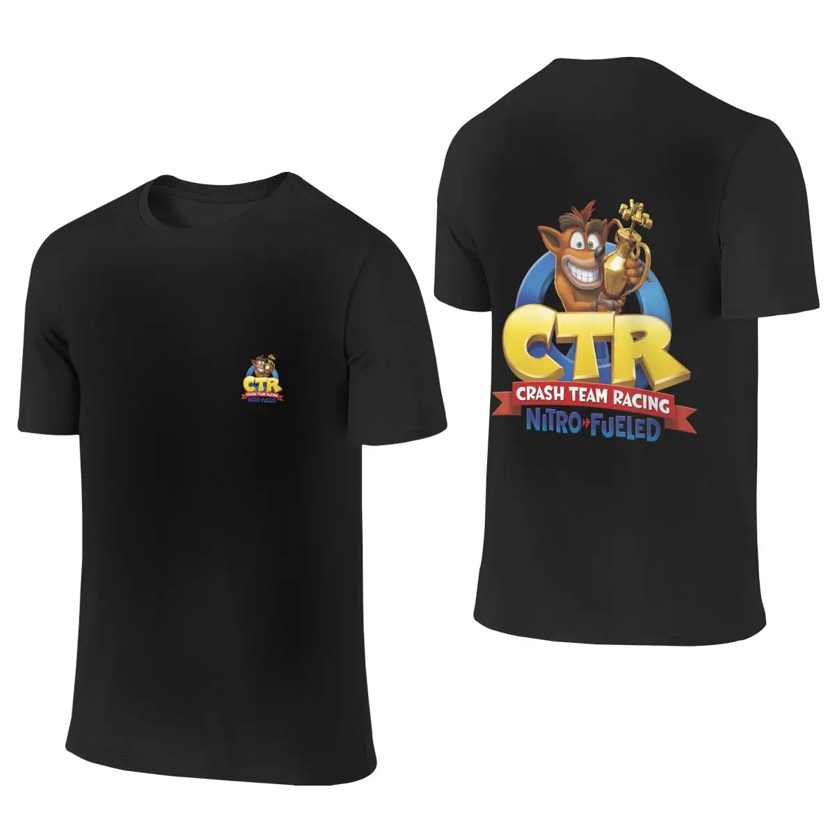 

Crash Team Racing Men's Short Sleeve T-shirt Round Neck 100% Cotton T shirt S-6XL