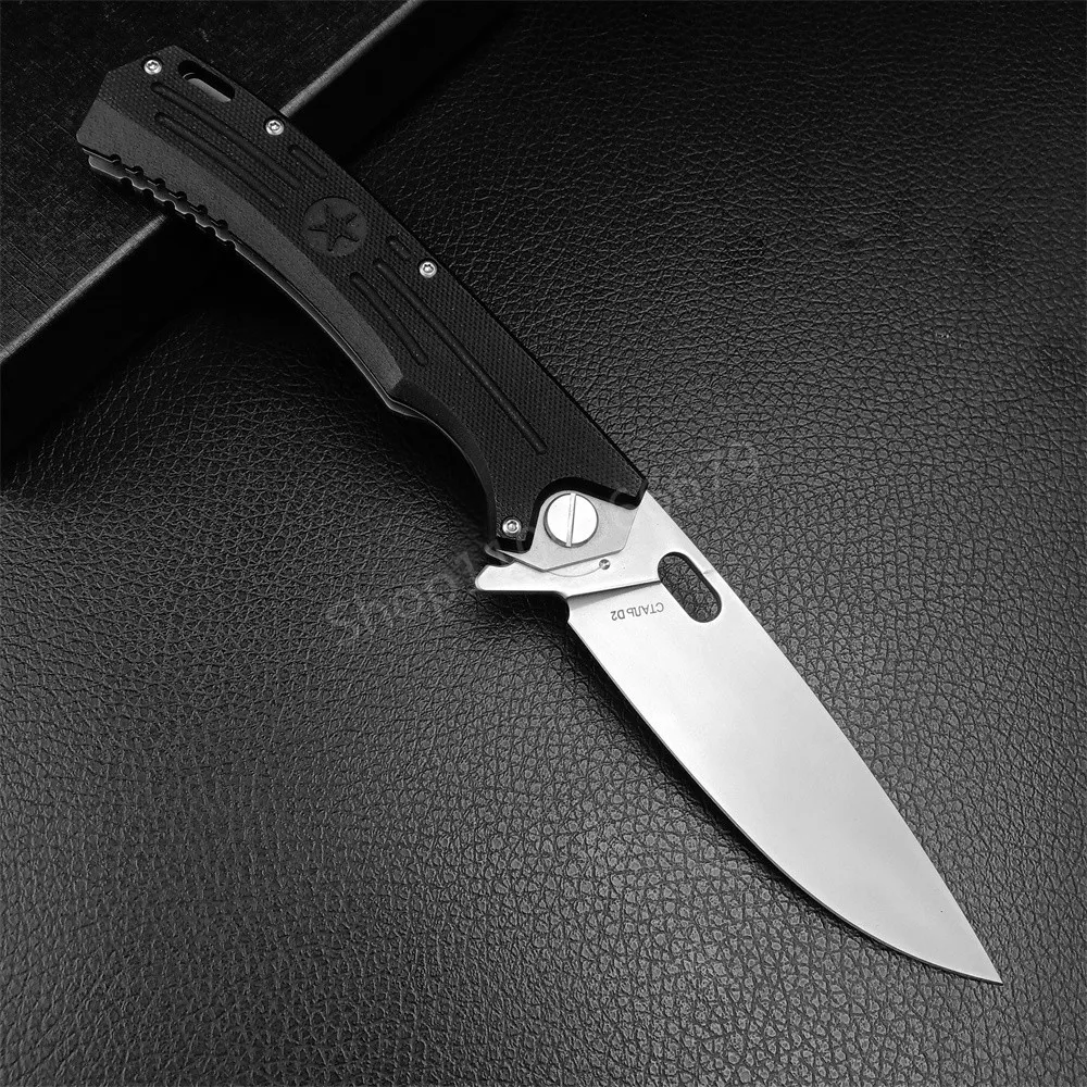 Russian HOKC Folding Knife D2 Blade G10 Handle Tactical Knife Outdoor EDC Pocket Knife Survival Hunting Cutting Camping Tool