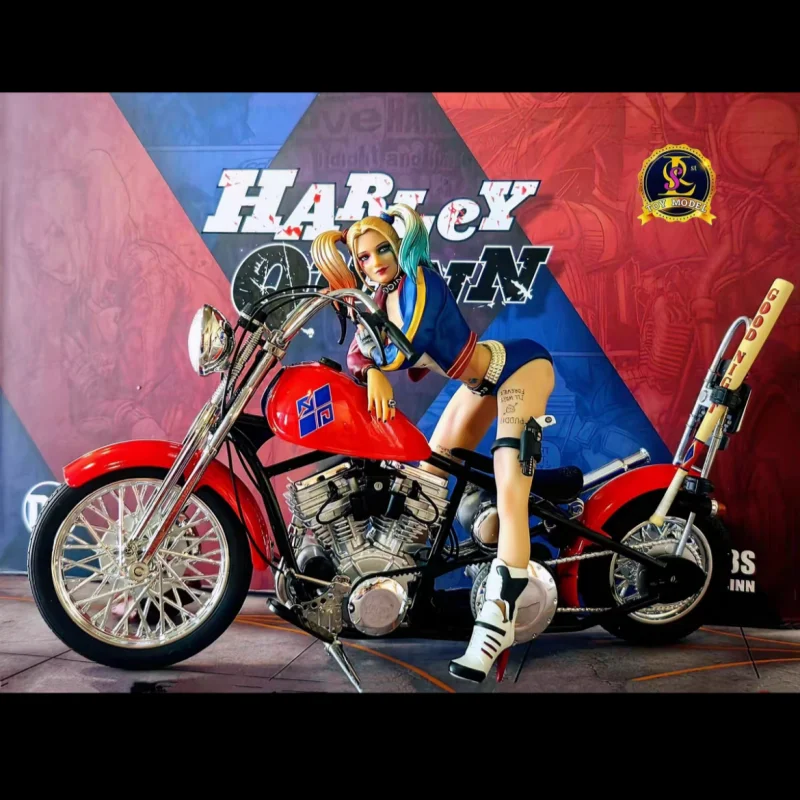 

Hottoys Harley Quinn Alloy Motorcycle Scene Suit Trendy Toys Decoration Halloween Gift Genuine Anime Action Figures Model