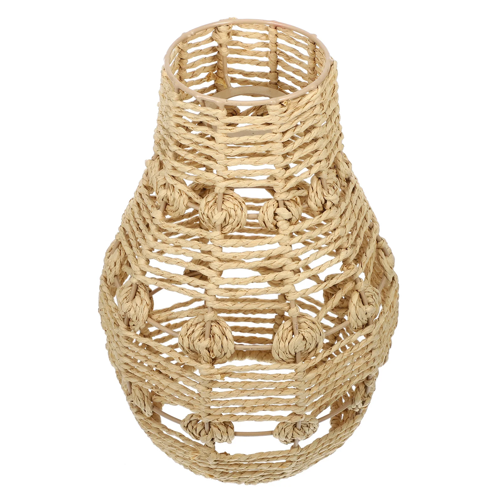 

Тканый абажур для потолка, подвесной подвесной светильник, сменный абажур в стиле бохо, деревенский декор, крышка лампы, кухонный бар, светильник для отеля