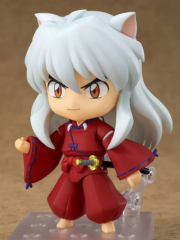 100% Original: Anime Inuyasha Inuyasha #1300 Q version figma Action Figure Anime Figure Model Toys Figure Collection Doll Gift