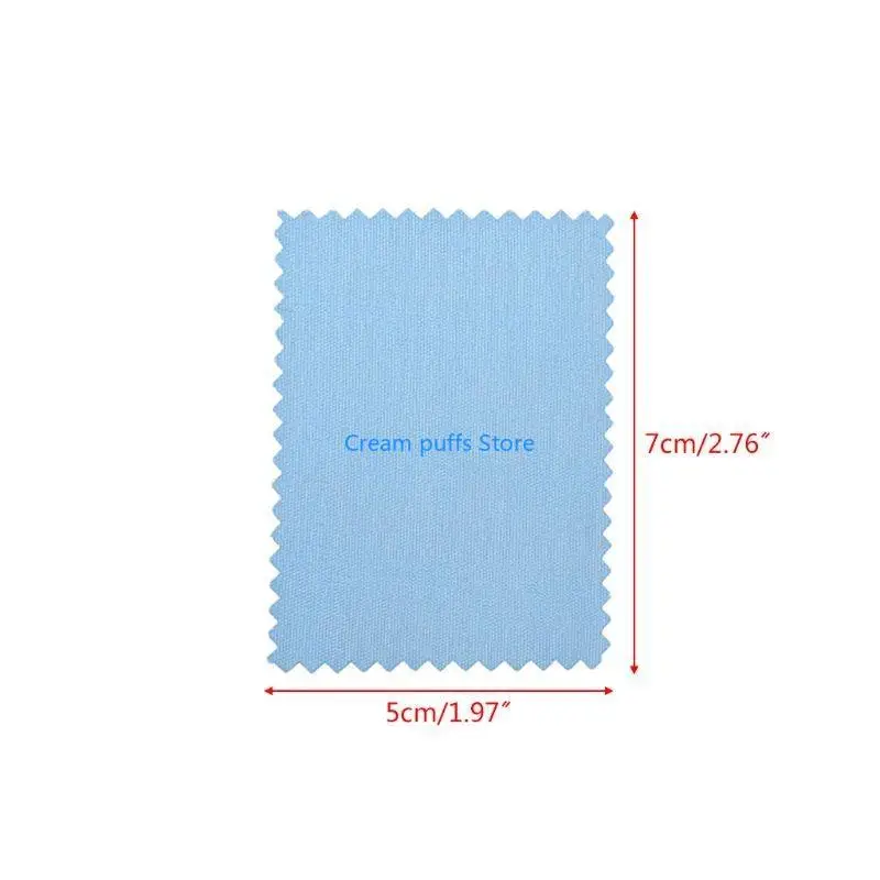 

50LE 100 Pcs/Pack Glasses Cloth Lens Cleaner Dust Remover Portable Wipes Non-woven Fa