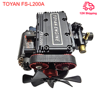 TOYAN  FS-L200A Twin-cylinder Engine All-metal Model Methanol Fuel Miniature Mini Engine Mechanical Toy