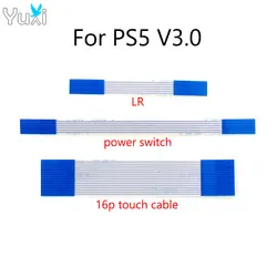 YuXi For PS5 V3 Game Controller L1 R1 L2 R2 Flex Cable Power Switch On/Off Flexible Cable 16pin Touch Pad Ribbon Cable