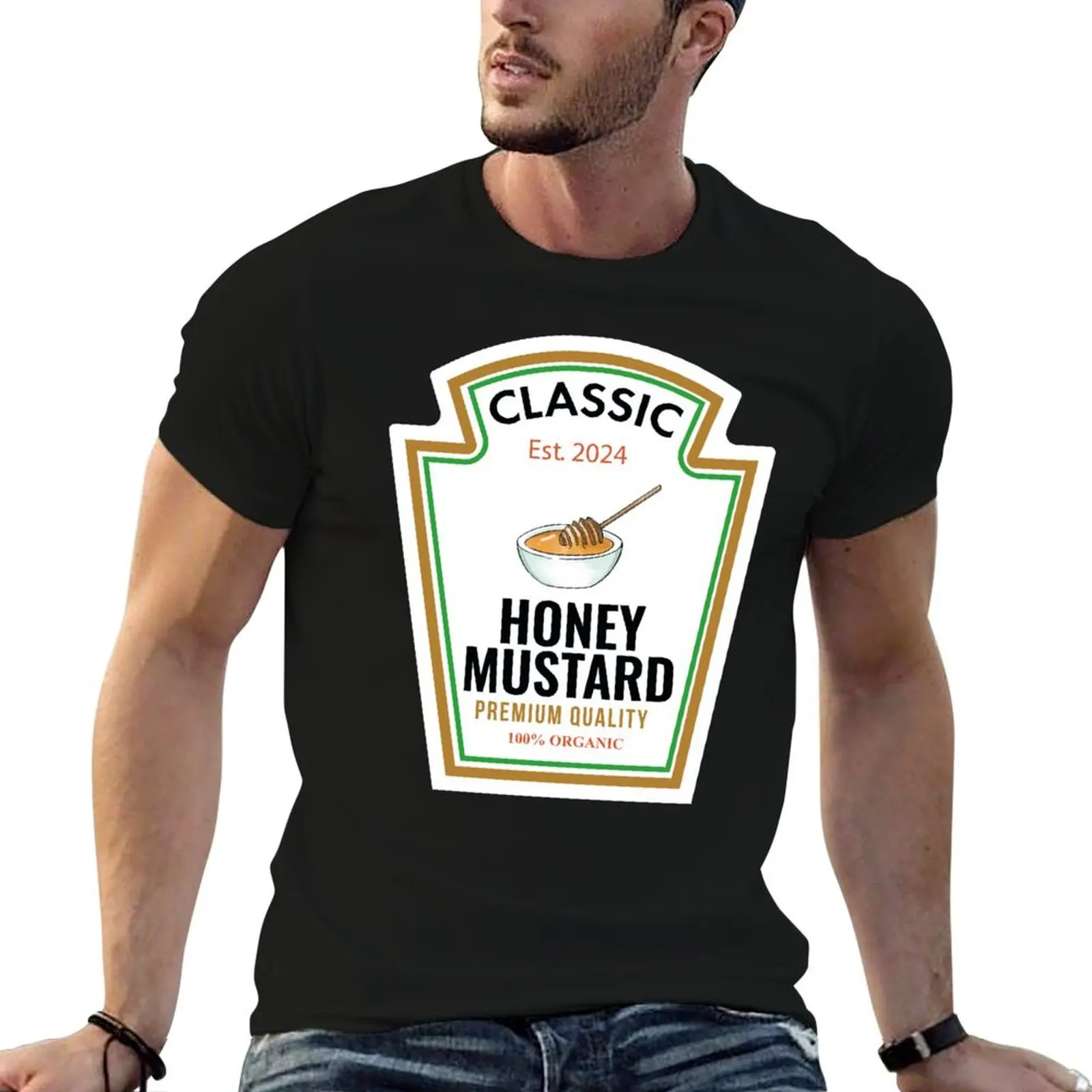 

DIY t Group Sweet shirts Familly Halloween Honey Matching T-Shirt Mustard anime for Costume Mustard man