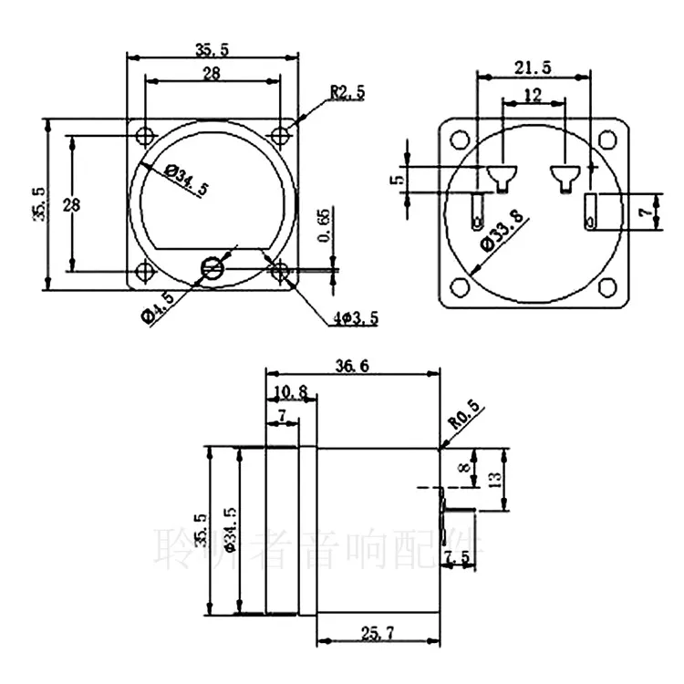 Painel analógico voltímetro medidor de tensão, calibre com LED luz de fundo amarelo DIY amplificador de áudio, 1pc, ac 300v