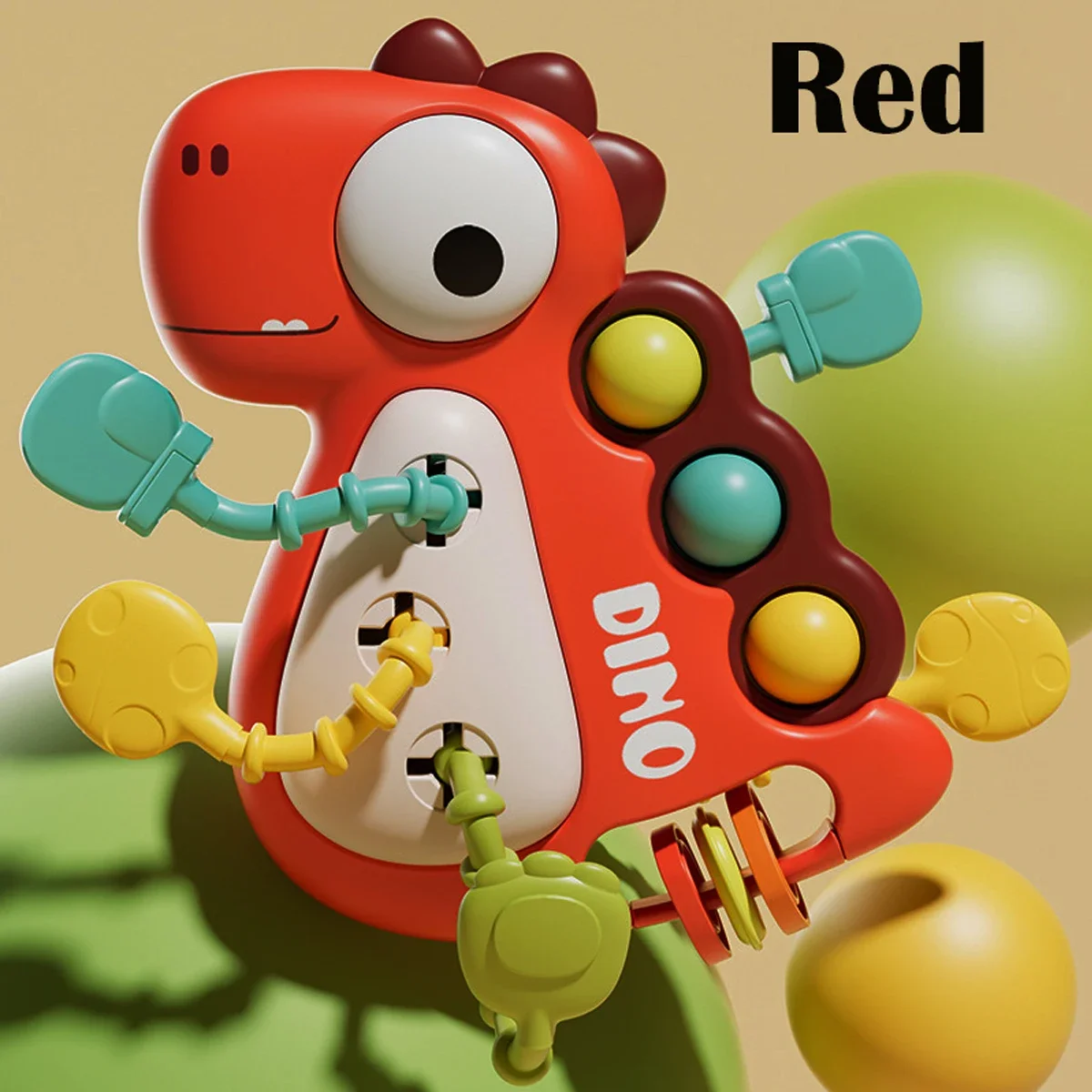 Montessori Toys for Children Dinosaur Pull String For Infant Sensory Teething Gifts For Toddlers Boys And Girls