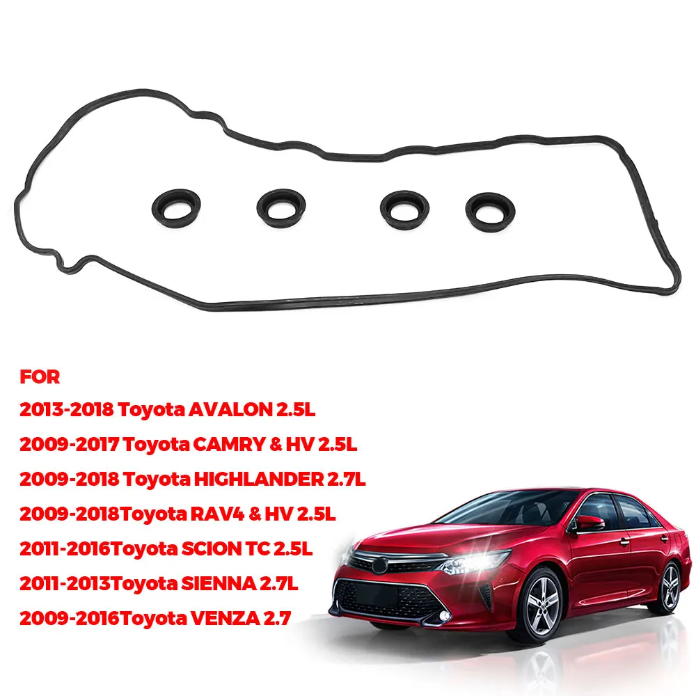 

11213-36020 11193-0V010 Комплект прокладок клапанной крышки для Toyota RAV4 Avalon Camry Scion 2,5 л Highlander Sienna Venza 2,7 л, аксессуары