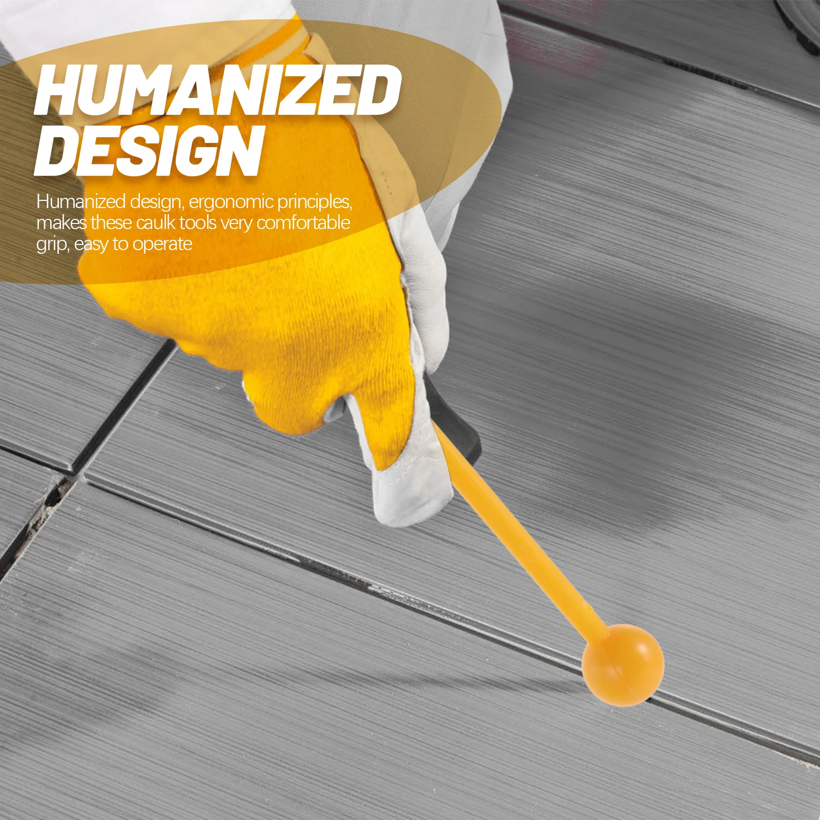 مجموعة أدوات السد المريحة ملعقة تشطيب مكشطة السد للمطبخ وبلاط الحمام وأشرطة الجص وأدوات السد #3