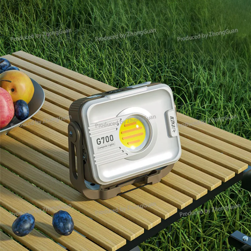 Outdoor Magnetic Camping Light Super Bright Camp Lighting Red Light Warning  Tent Sky Night Market Stall Flashlight