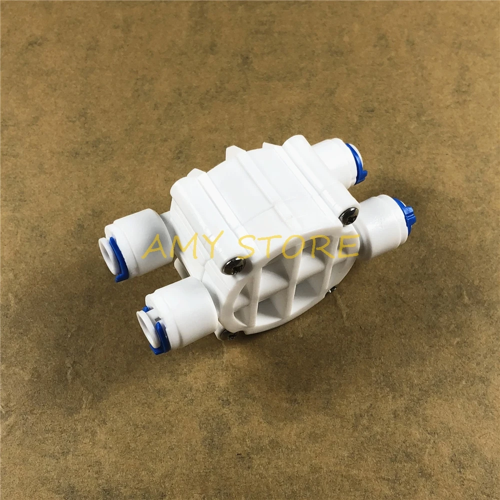 1/4 "Selang Auto Shut Off 4 Katup Jalan Cepat Koneksi Pas Akuarium RO Filter Air Reverse Osmosis System