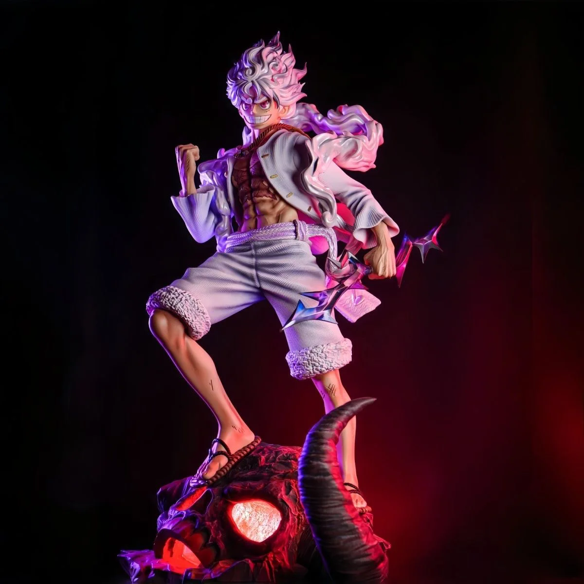 

Anime Monkey D. Luffy -Gear Fifth Nika Form Ver. PVC Action Figure Statue Collection Model Toys Doll Gifts