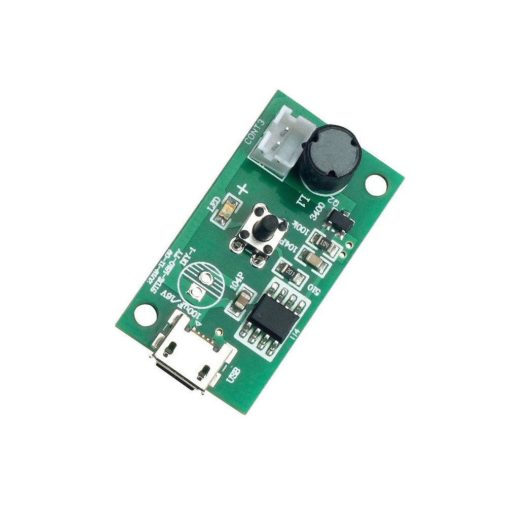 DC 5V Micro USB Ultrasonic Mist Maker Atomizing Humidifier Module Rubber Gasket Semicircular circuit board atomizer module