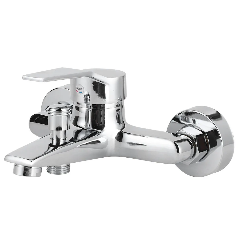 Shower Faucet Triple Bathtub Faucet G1/2in Thread Copper  Wall Mounted Mixer Tap Bathroom Accessories Single Lever Design