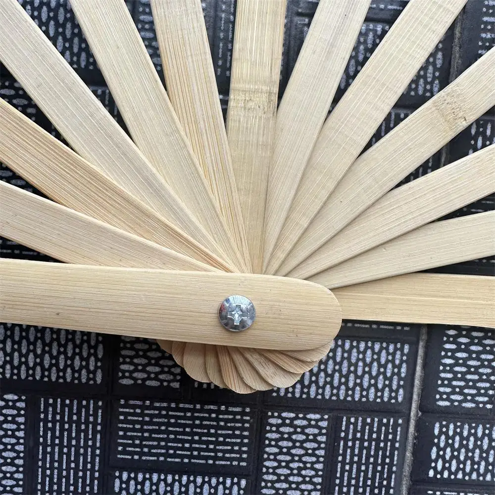 32cm, 13 Bamboo Fan Handles, DIY Handmade Antique Chinese Folding Fan Ribs Bone