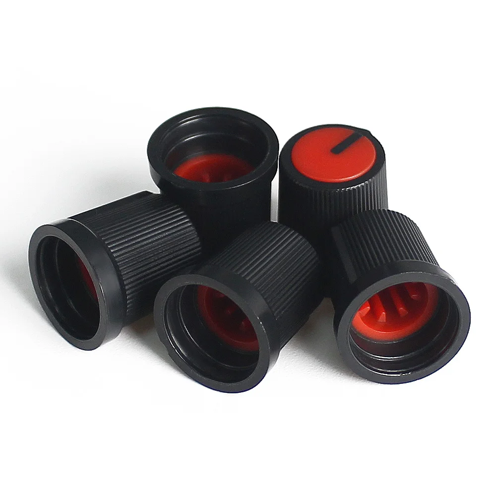 5 قطعة WH148 الجهد مقبض الباب غطاء AG3 15x15 مللي متر مقابض بلاستيكية حمراء مقبض البرقوق