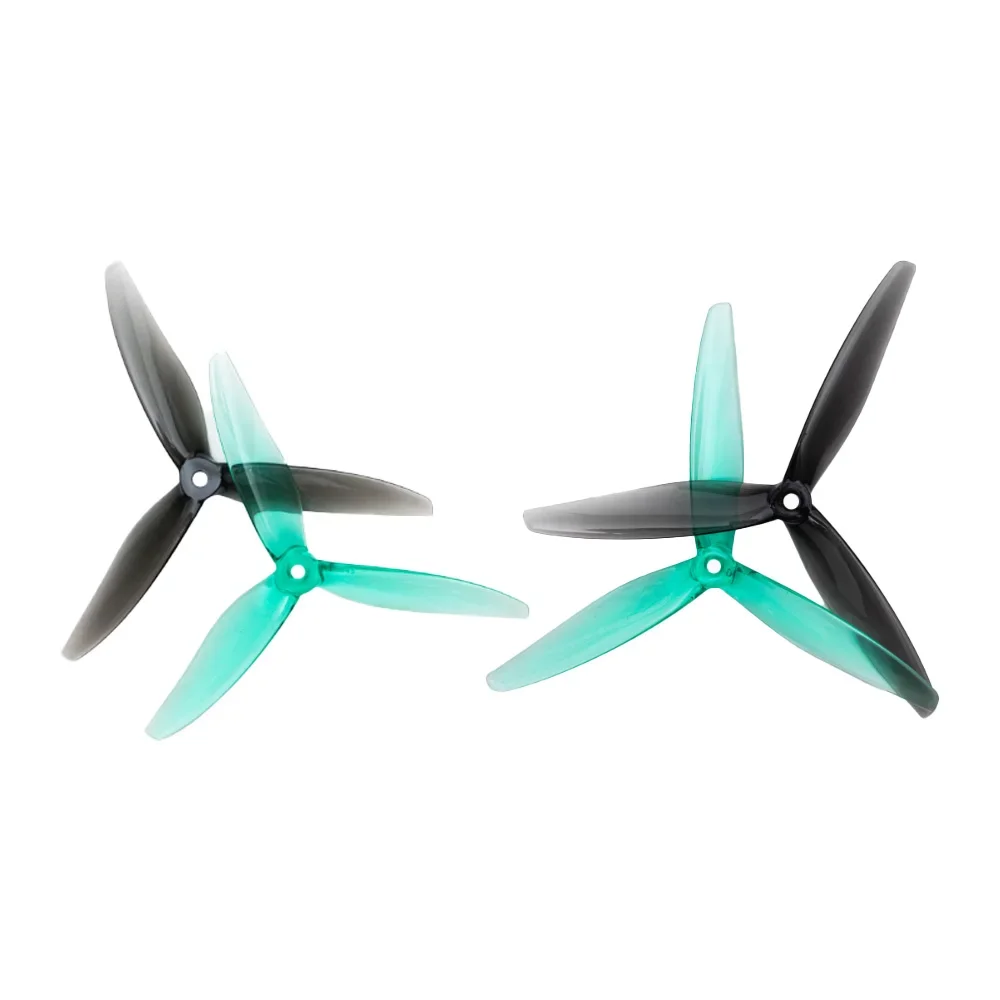 Gemfan 6045 7050 3-Blade Hurricane PC Propeller for 6/7inch FPV Drone, Freestyle Long Range Multirotor RC Quadcopter, 2-Pairs