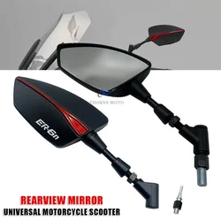 For KAWASAKI ER6N ER6F ER-6N ER-6F Motorcycle Rearview Mirror Scooter Rearview Mirrors Back Side Mirror 8mm 10mm