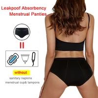 3Pcs Heavy Flow Menstrual Panties 4-Layer Women Period Physiological Underwear EU Size Absorbency Leak Proof Incontinence Brie