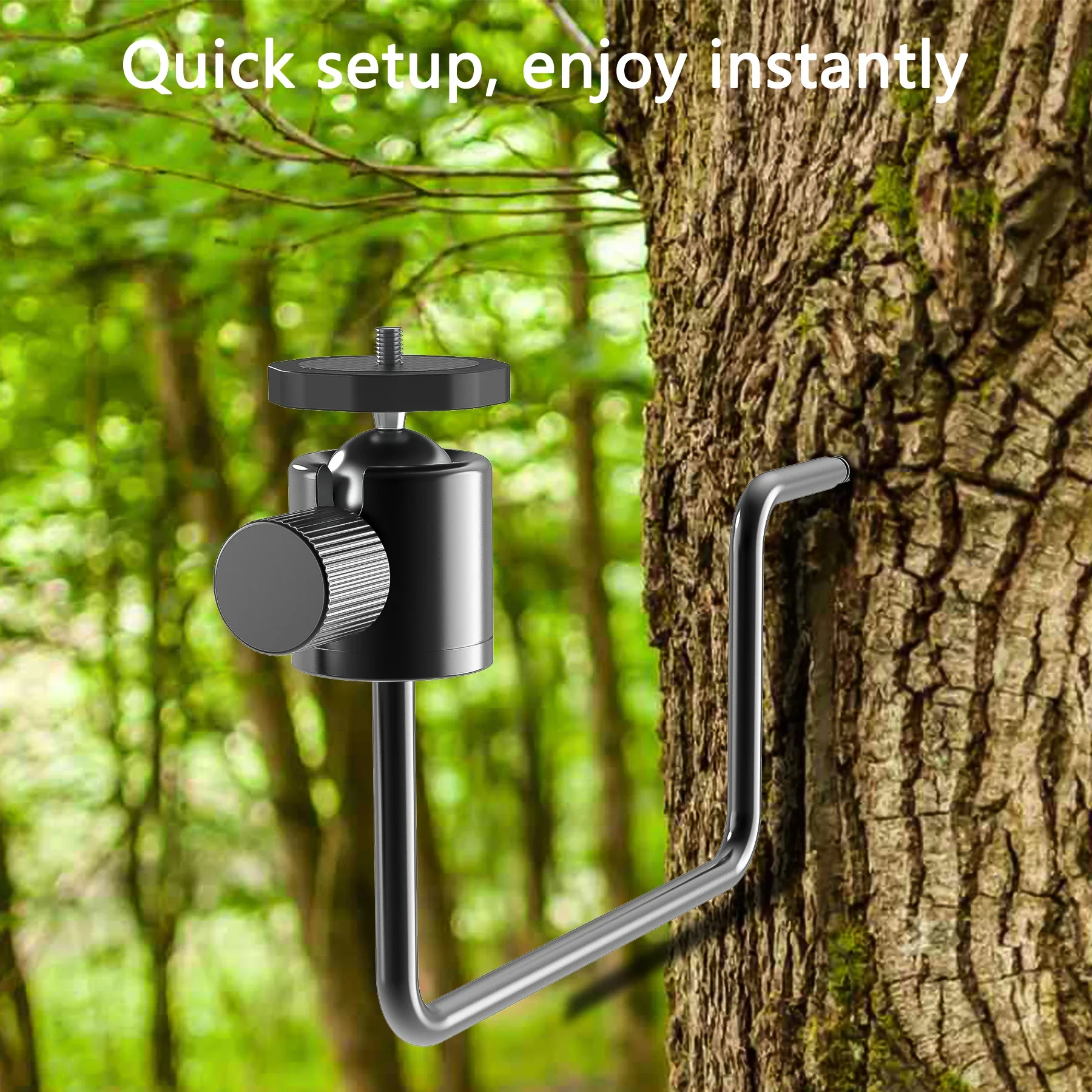 360 °   Baumhalterung aus Aluminiumlegierung, für Trail Hunting Game Camera Solarpanel-Halterung